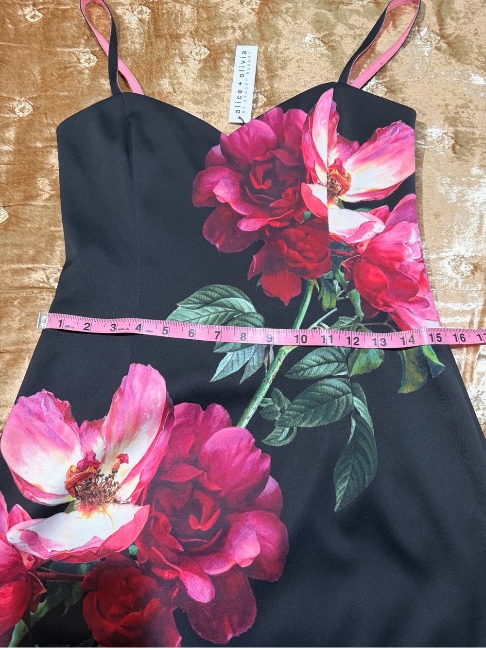 Alice + Olivia Nina Floral Sweetheart Minidress - Picture 10 of 10